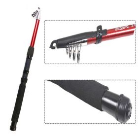 Small And Portable Telescopic Sea Pole Fishing Rod Fiberglass 2.4M (Option: Defaulttitle)